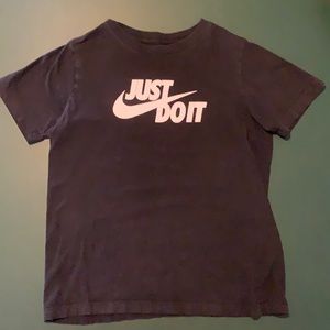 Boys Black YL Nike Just Do It Tee